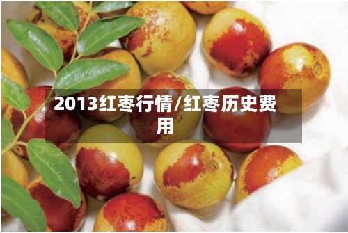 2013红枣行情/红枣历史费用