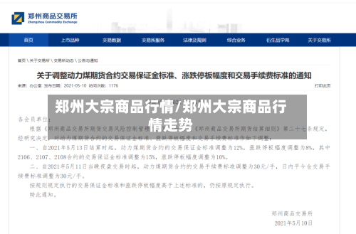 郑州大宗商品行情/郑州大宗商品行情走势