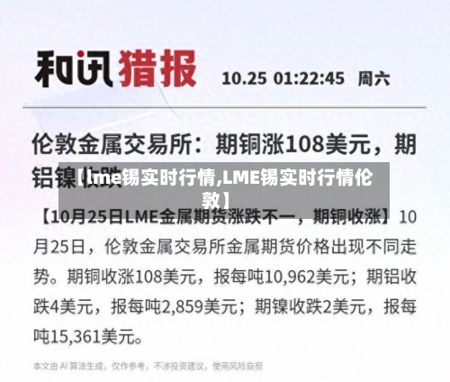 【lme锡实时行情,LME锡实时行情伦敦】