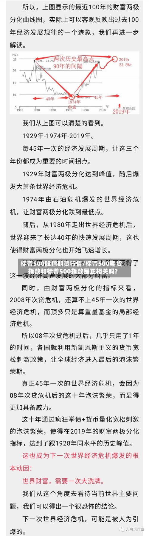 标普500股指期货行情/标普500期货指数和标普500指数是正相关吗?
