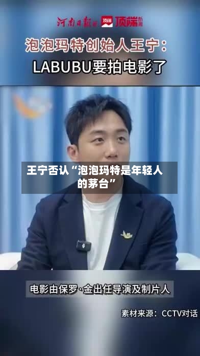 王宁否认“泡泡玛特是年轻人的茅台”-第2张图片