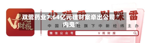 双鹭药业7.64亿元理财案牵出公司“内鬼”-第3张图片