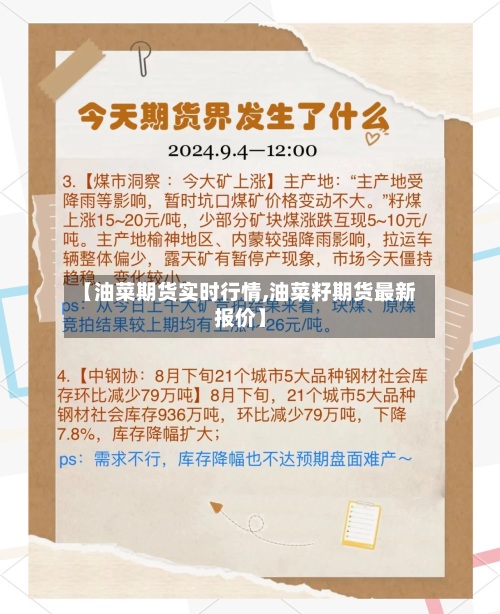 【油菜期货实时行情,油菜籽期货最新报价】-第2张图片