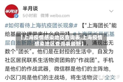 【上海疫情感染地区查询表,上海疫情感染地区查询表最新】