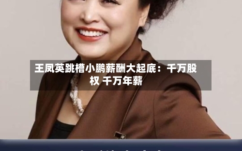 王凤英跳槽小鹏薪酬大起底：千万股权 千万年薪