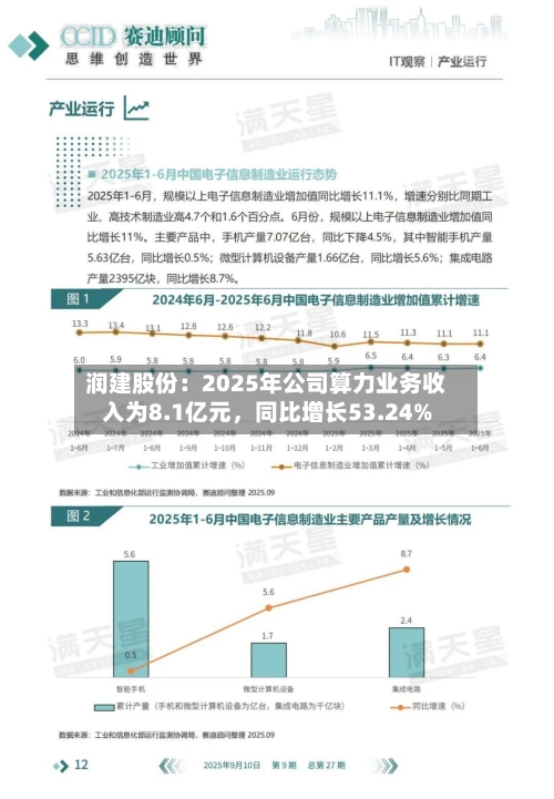 润建股份：2025年公司算力业务收入为8.1亿元	，同比增长53.24%-第2张图片