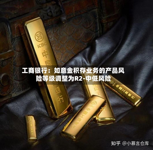工商银行：如意金积存业务的产品风险等级调整为R2-中低风险