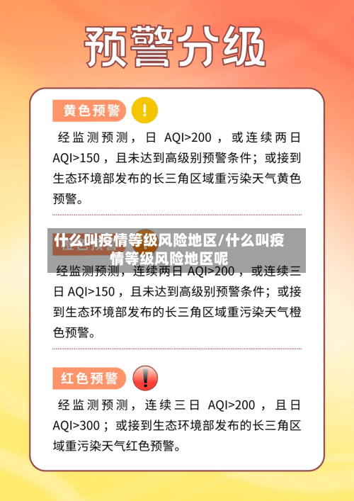 什么叫疫情等级风险地区/什么叫疫情等级风险地区呢