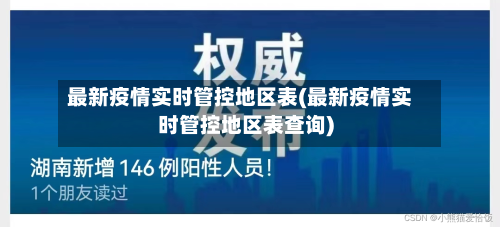 最新疫情实时管控地区表(最新疫情实时管控地区表查询)