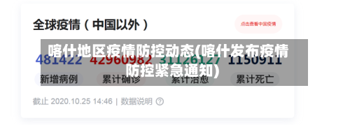 喀什地区疫情防控动态(喀什发布疫情防控紧急通知)