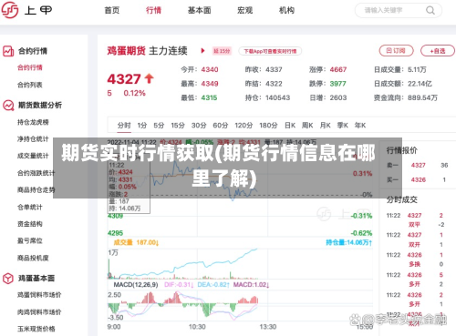 期货实时行情获取(期货行情信息在哪里了解)
