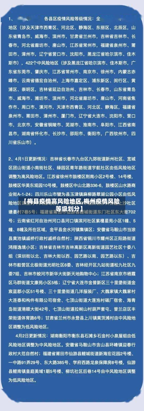 【梅县疫情高风险地区,梅州疫情风险等级划分】