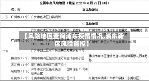 【风险地区查询浦东疫情情况,浦东新区风险管控】-第2张图片
