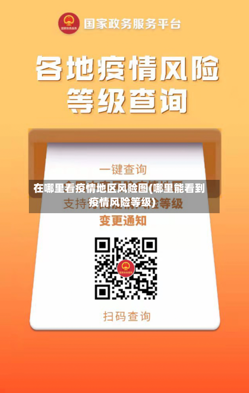 在哪里看疫情地区风险图(哪里能看到疫情风险等级)-第2张图片