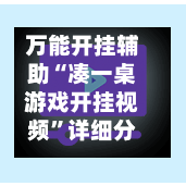 万能开挂辅助“凑一桌游戏开挂视频	”详细分享装挂步骤教程-第2张图片