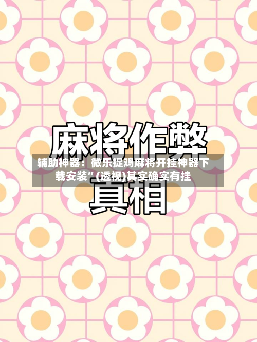 辅助神器：微乐捉鸡麻将开挂神器下载安装”(透视)其实确实有挂-第3张图片