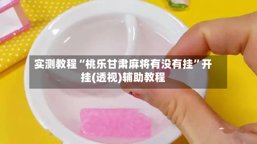 实测教程“桃乐甘肃麻将有没有挂”开挂(透视)辅助教程-第3张图片