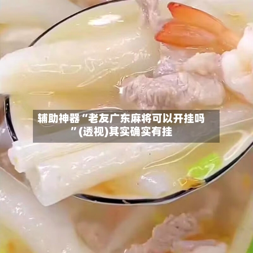 辅助神器“老友广东麻将可以开挂吗”(透视)其实确实有挂-第3张图片