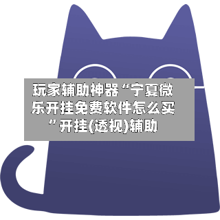 玩家辅助神器“宁夏微乐开挂免费软件怎么买”开挂(透视)辅助-第2张图片