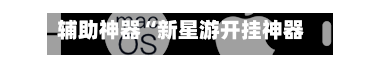 辅助神器“新星游开挂神器安装	”开挂(透视)辅助教程-第3张图片