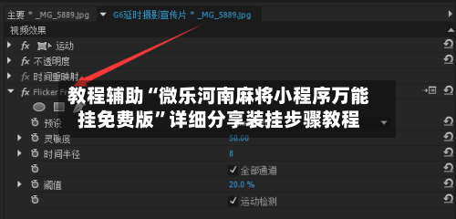 教程辅助“微乐河南麻将小程序万能挂免费版”详细分享装挂步骤教程-第2张图片