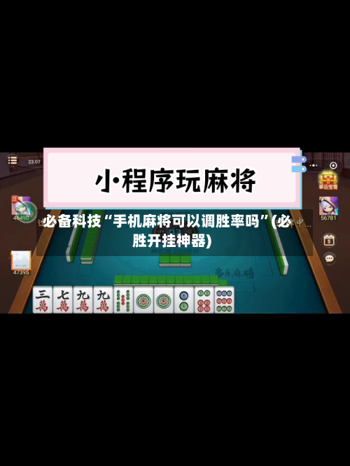必备科技“手机麻将可以调胜率吗”(必胜开挂神器)-第2张图片
