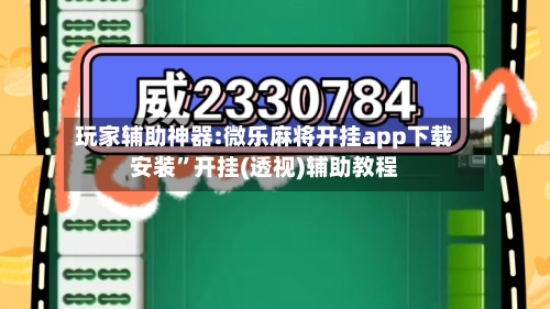 玩家辅助神器:微乐麻将开挂app下载安装	”开挂(透视)辅助教程-第2张图片