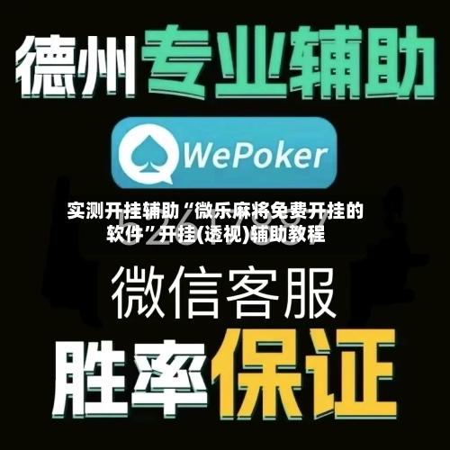 实测开挂辅助“微乐麻将免费开挂的软件”开挂(透视)辅助教程-第2张图片