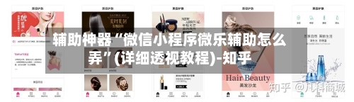 辅助神器“微信小程序微乐辅助怎么弄”(详细透视教程)-知乎-第3张图片