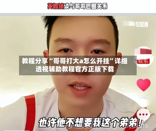教程分享“哥哥打大a怎么开挂”详细透视辅助教程官方正版下载-第2张图片