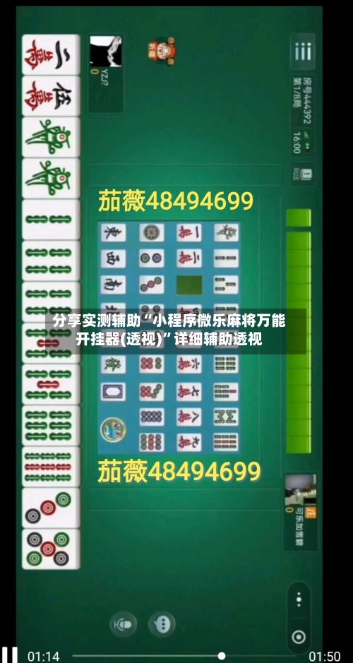 分享实测辅助“小程序微乐麻将万能开挂器(透视)”详细辅助透视-第2张图片