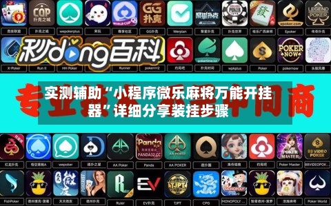 实测辅助“小程序微乐麻将万能开挂器”详细分享装挂步骤-第3张图片