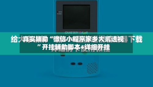 真实辅助“微信小程序家乡大贰透视”开挂辅助脚本+详细开挂