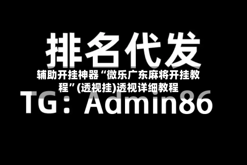 辅助开挂神器“微乐广东麻将开挂教程”(透视挂)透视详细教程-第3张图片