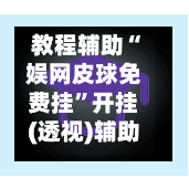 教程辅助“娱网皮球免费挂	”开挂(透视)辅助神器-第2张图片