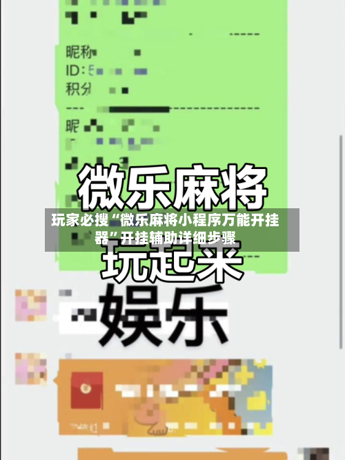 玩家必搜“微乐麻将小程序万能开挂器”开挂辅助详细步骤-第2张图片