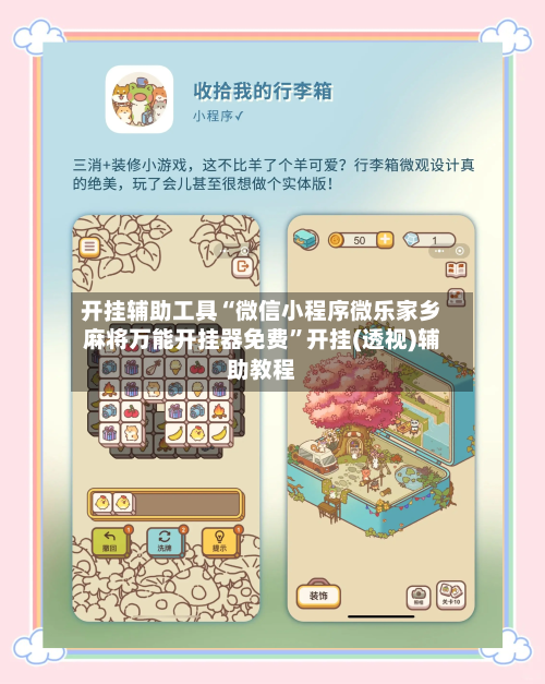 开挂辅助工具“微信小程序微乐家乡麻将万能开挂器免费”开挂(透视)辅助教程-第3张图片