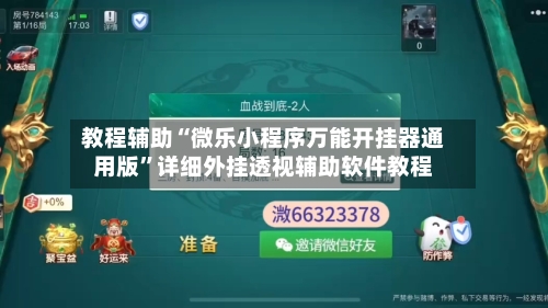 教程辅助“微乐小程序万能开挂器通用版	”详细外挂透视辅助软件教程-第2张图片