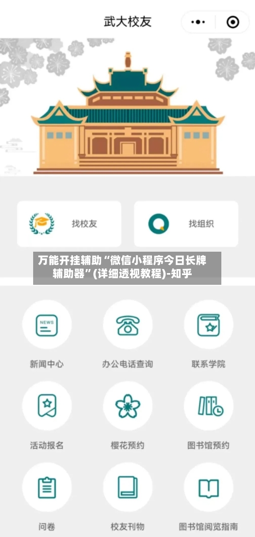 万能开挂辅助“微信小程序今日长牌辅助器	”(详细透视教程)-知乎-第2张图片