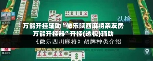 万能开挂辅助“微乐陕西麻将亲友房万能开挂器”开挂(透视)辅助-第2张图片