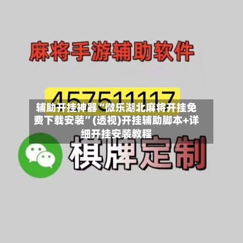 辅助开挂神器“微乐湖北麻将开挂免费下载安装”(透视)开挂辅助脚本+详细开挂安装教程-第2张图片