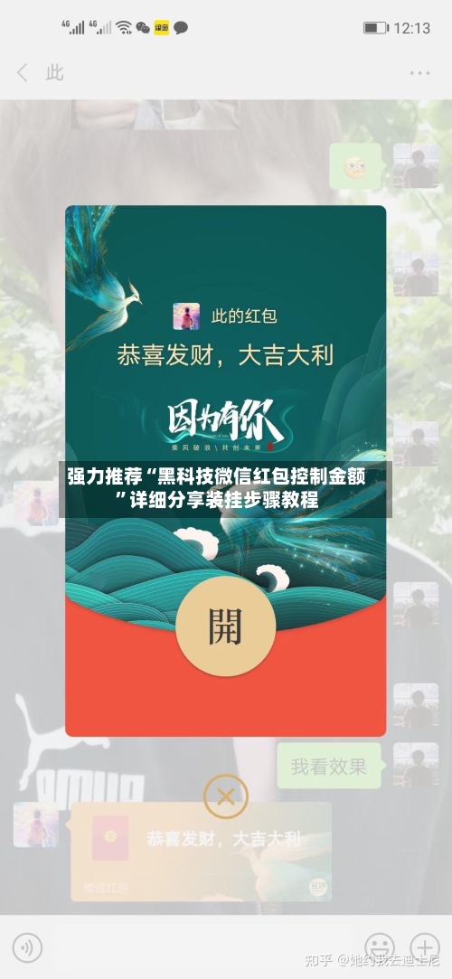 强力推荐“黑科技微信红包控制金额”详细分享装挂步骤教程