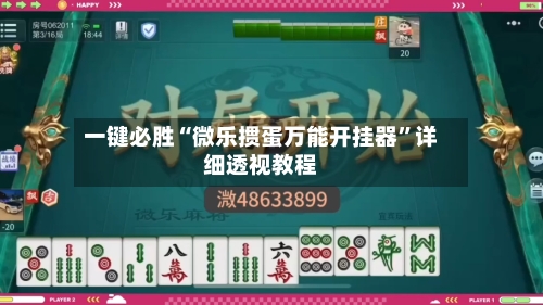 一键必胜“微乐掼蛋万能开挂器”详细透视教程-第3张图片