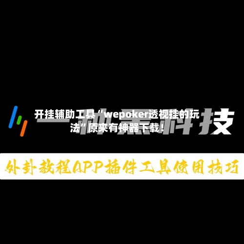 开挂辅助工具“wepoker透视挂的玩法”原来有神器下载！
