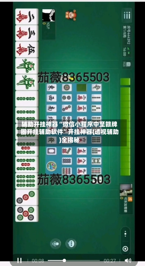 辅助开挂神器“微信小程序中至赣牌圈开挂辅助软件”开挂神器{透视辅助}全揭秘-第3张图片