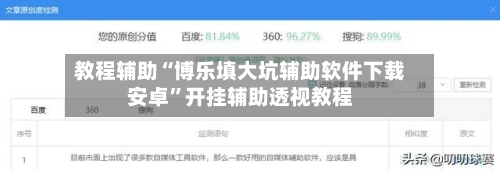 教程辅助“博乐填大坑辅助软件下载安卓”开挂辅助透视教程-第2张图片