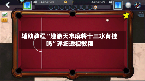 辅助教程“趣游天水麻将十三水有挂吗	”详细透视教程-第2张图片