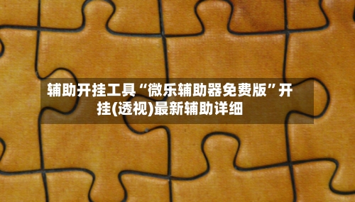 辅助开挂工具“微乐辅助器免费版”开挂(透视)最新辅助详细-第2张图片
