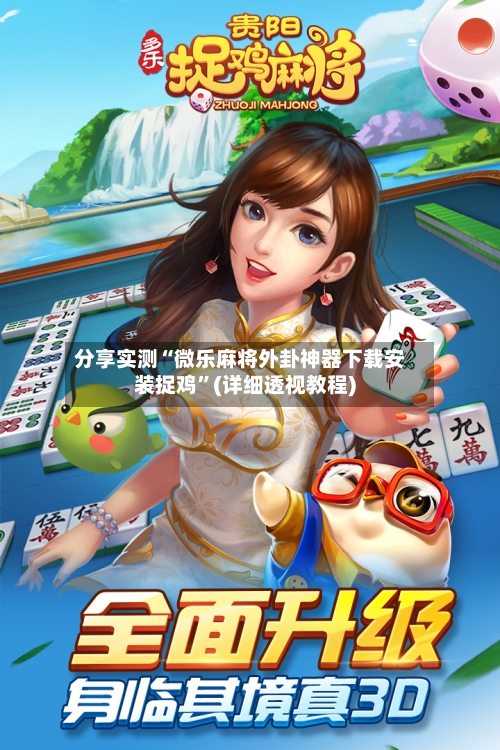 分享实测“微乐麻将外卦神器下载安装捉鸡	”(详细透视教程)-第3张图片