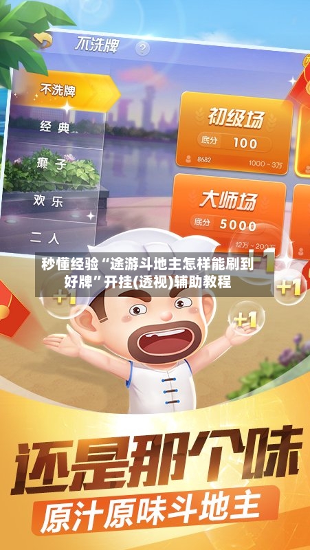 秒懂经验“途游斗地主怎样能刷到好牌”开挂(透视)辅助教程-第2张图片
